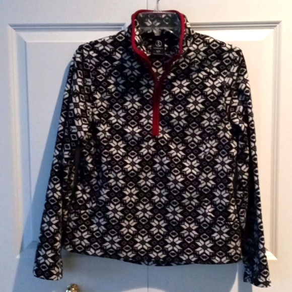 Lands' End S/P Quarter Zip Fleece Pullover Top - Picture 4 of 7